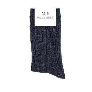 Chaussette Gris Foncé Laine avec Angora #FLA05- Femme