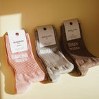 QUEEN MAMA - Chaussettes paillettes marron