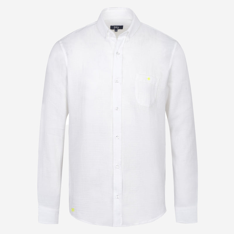 Chemise - Blanche en gaze de coton