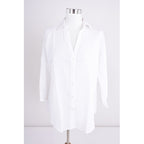 67077 - chemise manche 3/4 - 0100 Blanc