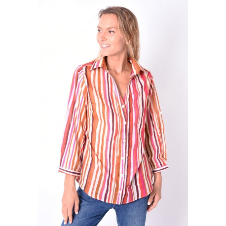 67901 - chemise manche 3/4 - 0523 Bleu clair