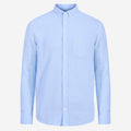 Chemise - Bleu ciel en gaze de coton