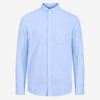 Chemise - Bleu ciel en gaze de coton