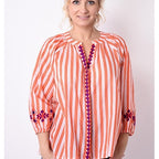 68010 - chemise manche 3/4  - 0900 Orange