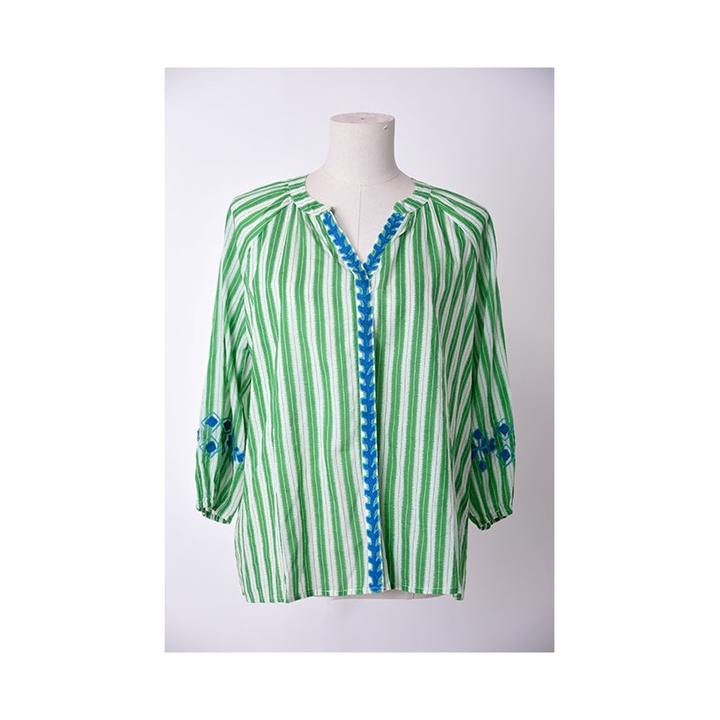 68010 - chemise manche 3/4  - 0800 Vert