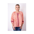 68010 - chemise manche 3/4  - 0900 Orange