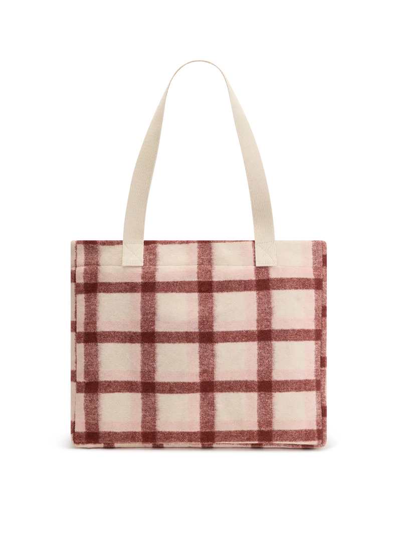 Sac Cabas Claude - Tartan Rose