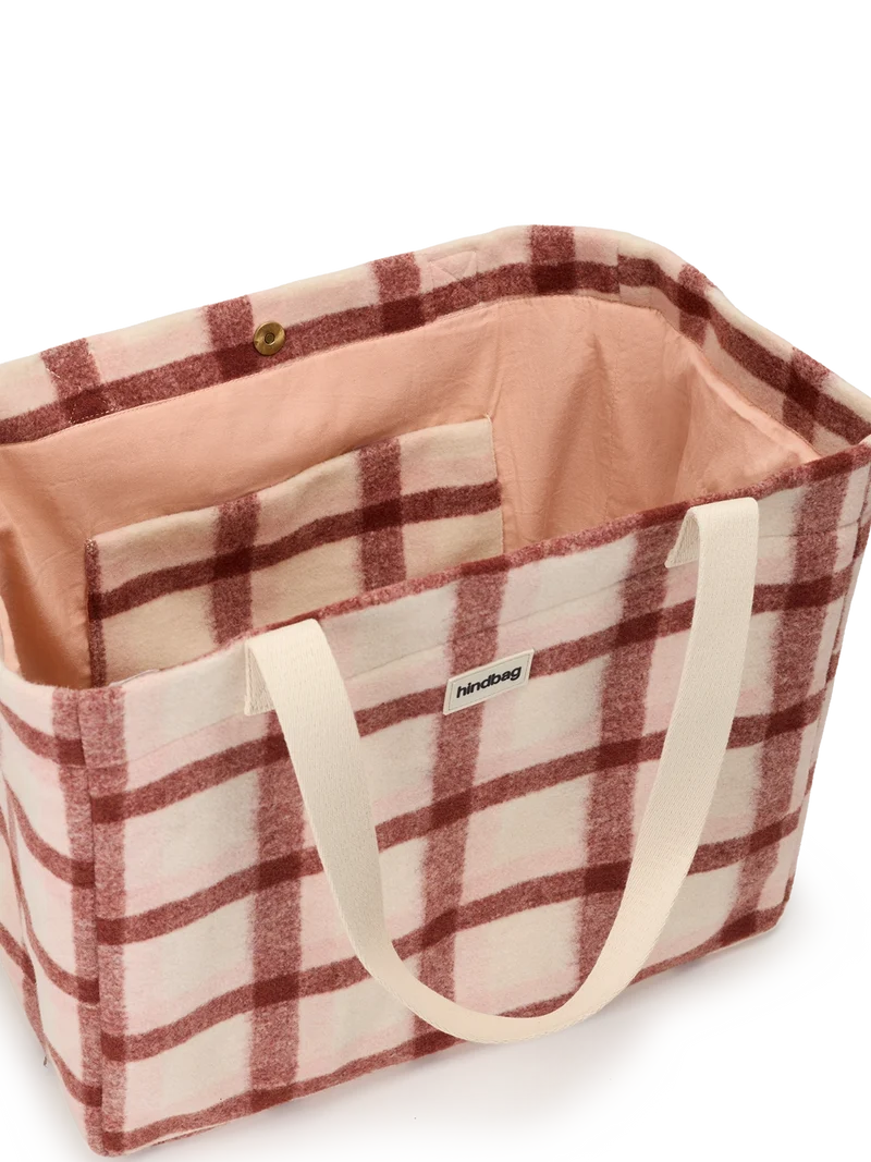 Sac Cabas Claude - Tartan Rose