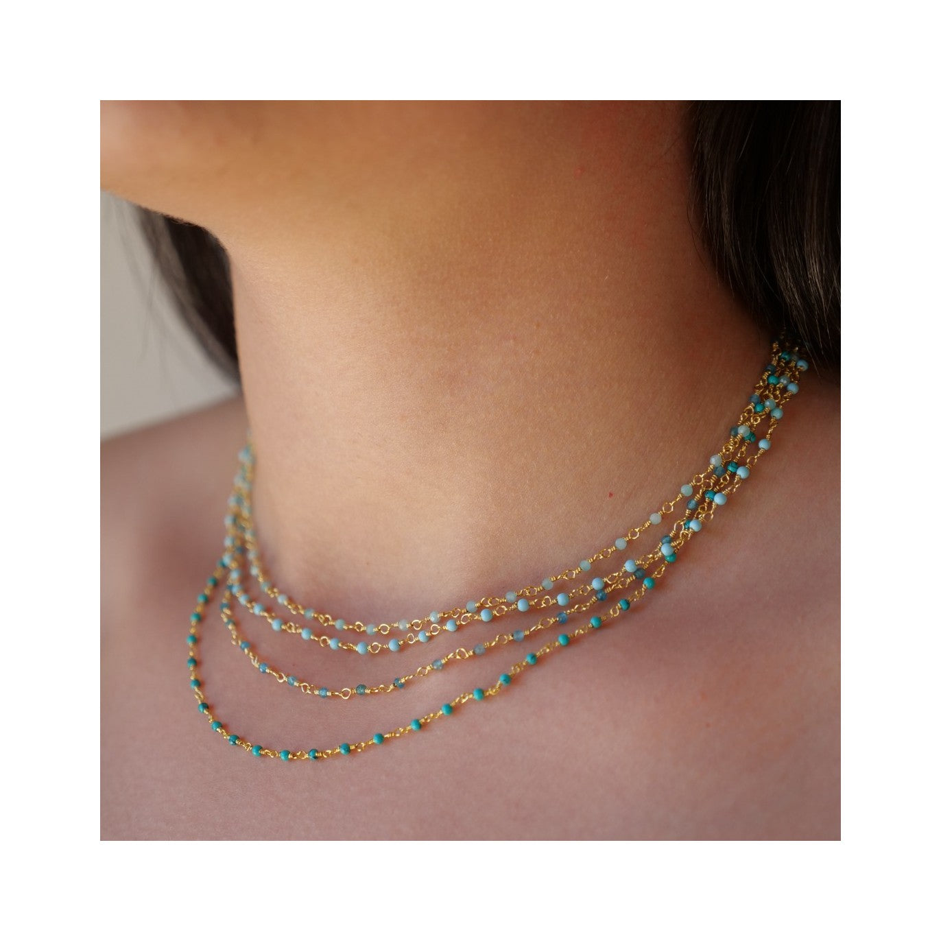Collier Inde - Lagon Turquoise