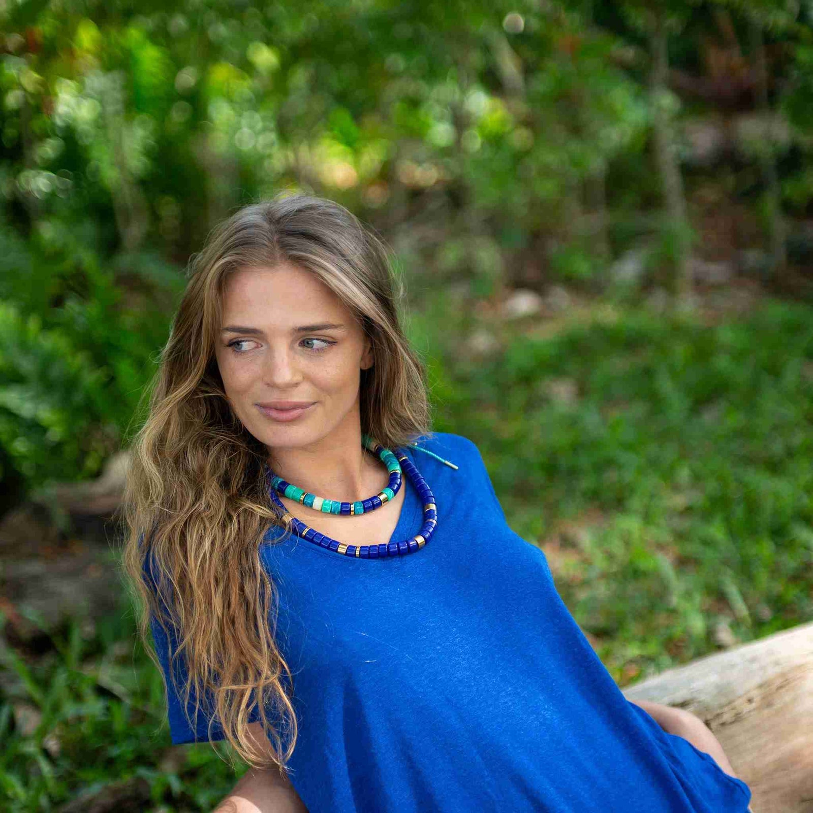Collier Praia - Colbalt