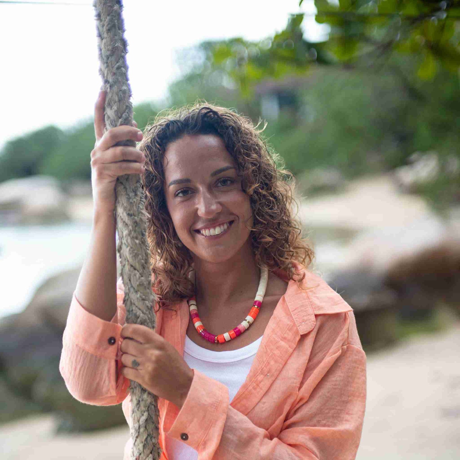 Collier Praia - Laranja Ivoire