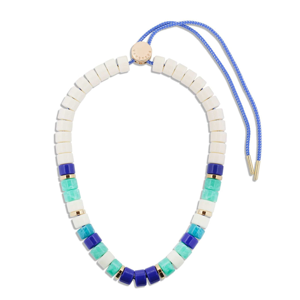 Collier Praia - Azul - Ivoire
