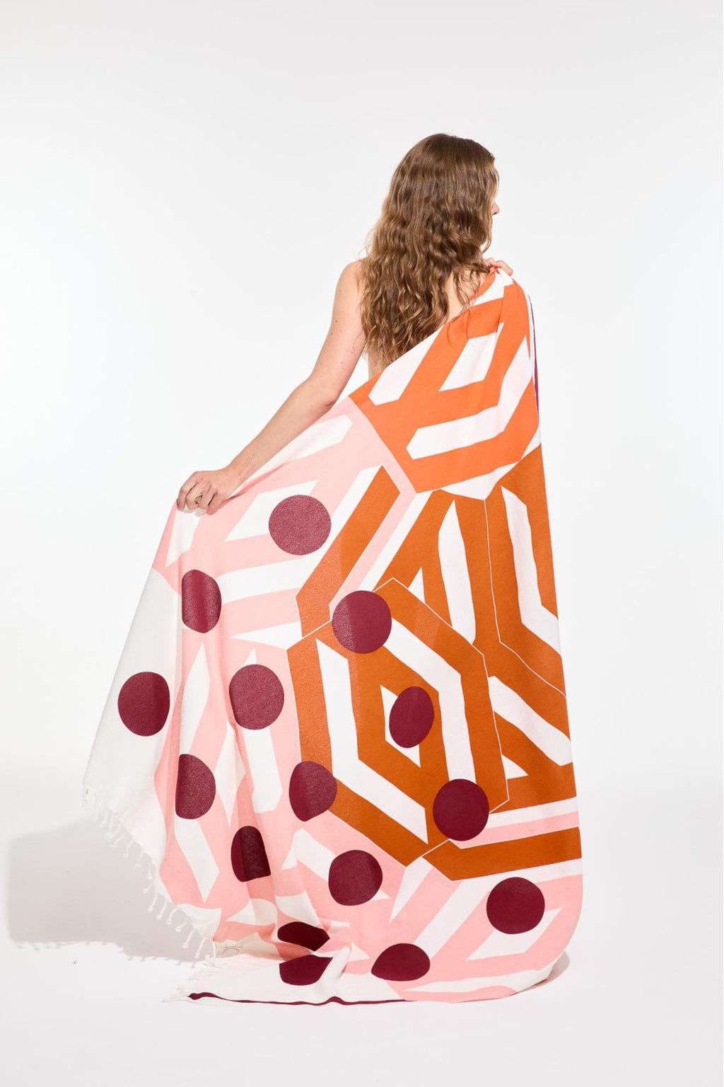 Drap de plage Rêve Drap de Plage Bloom Orange