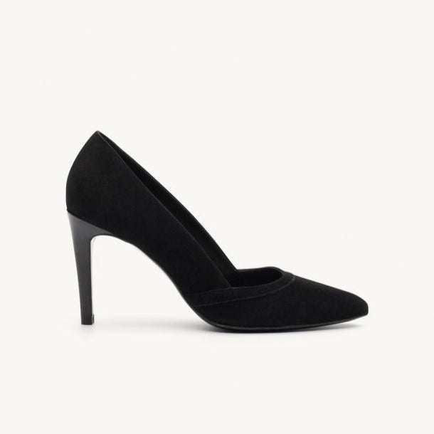 Escarpins 117 - Chevre velours - Noir