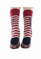 Chaussettes coton Marinière Rouge/Ivoire Homard
