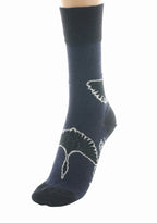 CHAUSSETTES FEMME EN LAINE MOTIF GRUE SAUVAGE