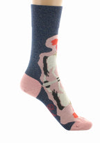 CHAUSSETTES FEMME EN LAINE ET COTON MOTIF CAVALIÈRE