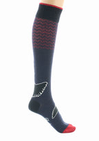 MI-BAS FEMME EN LAINE MOTIF GRUE SAUVAGE