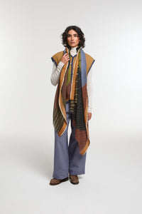 Foulard Astre Kaki Brun