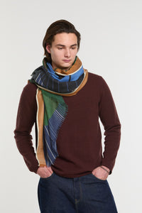 Foulard Astre Kaki Brun