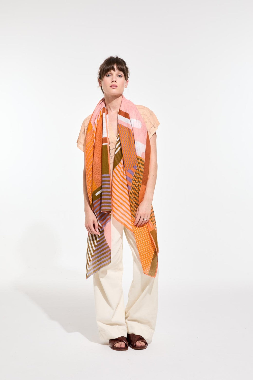 Foulard Cascade Corail