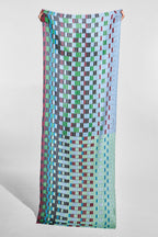 Foulard Dedale Bleu Gris
