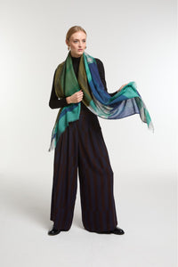 Foulard Divine Bleu Vert