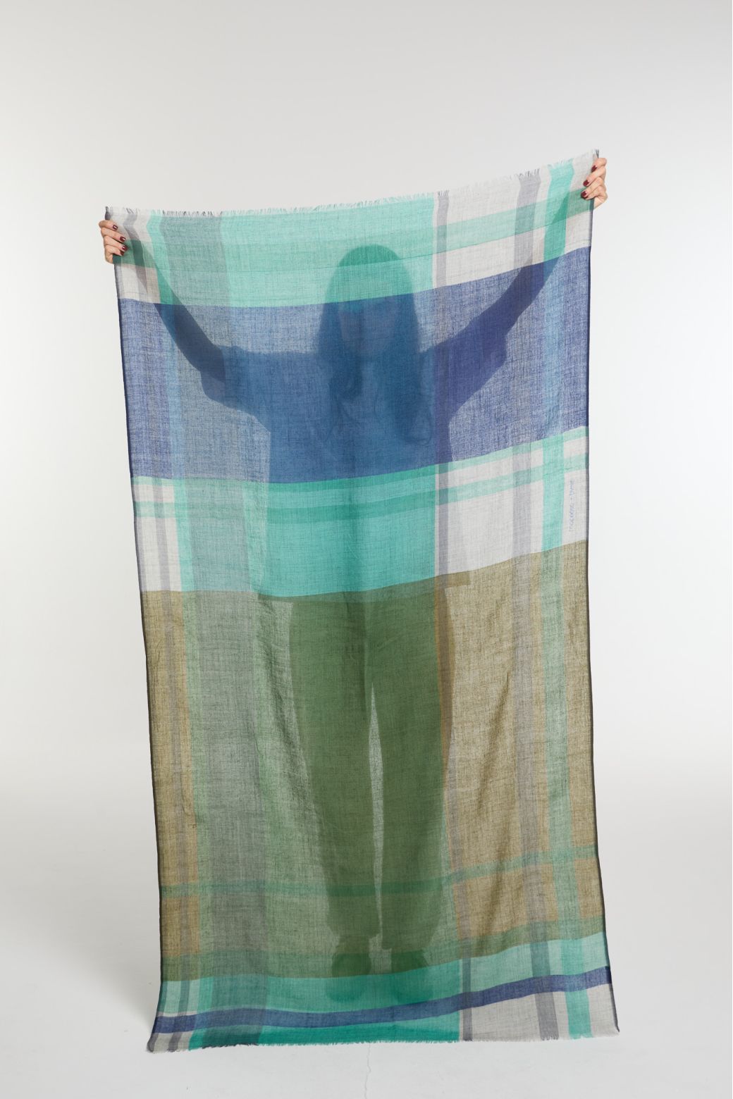 Foulard Divine Bleu Vert