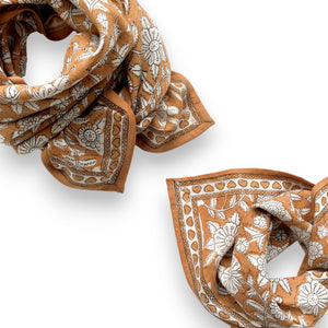 Foulard Apaches Latika - Coeur - Châtaigne