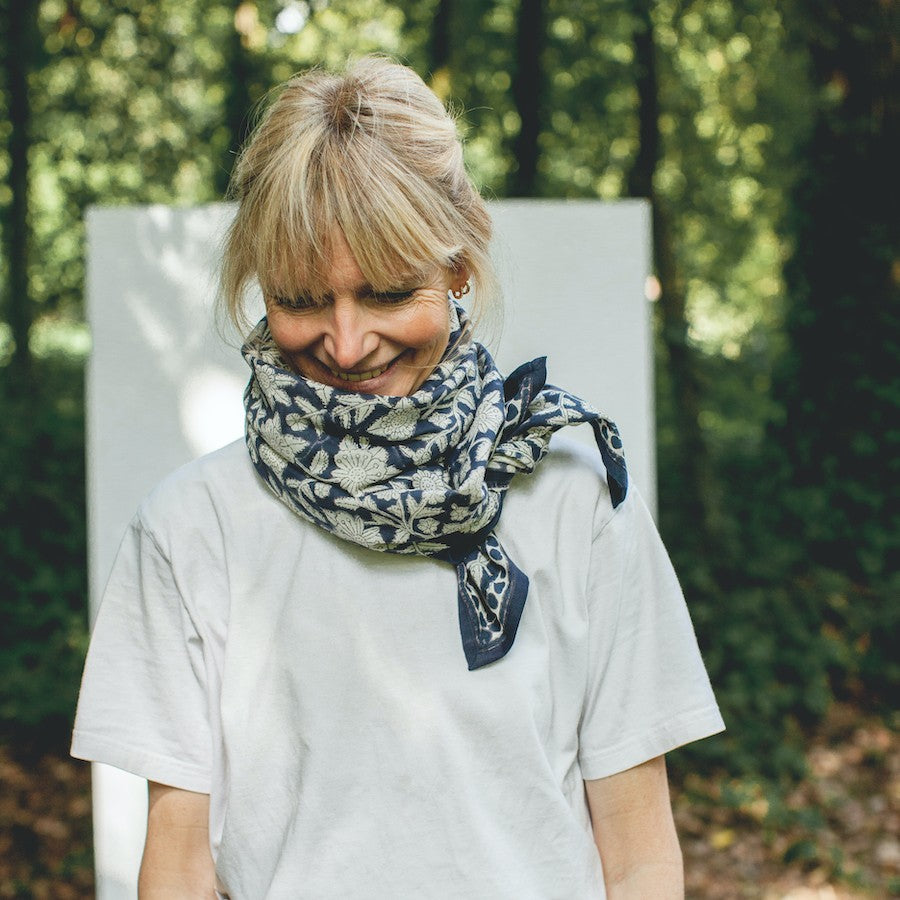 Foulard Apaches Latika - Coeur - Orage