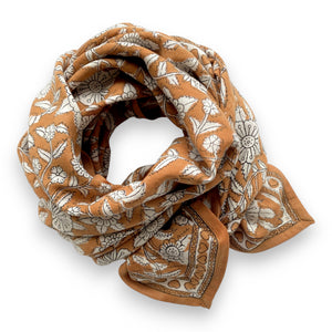 Foulard Apaches Latika - Coeur - Châtaigne