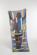 Foulard Petra Bleu