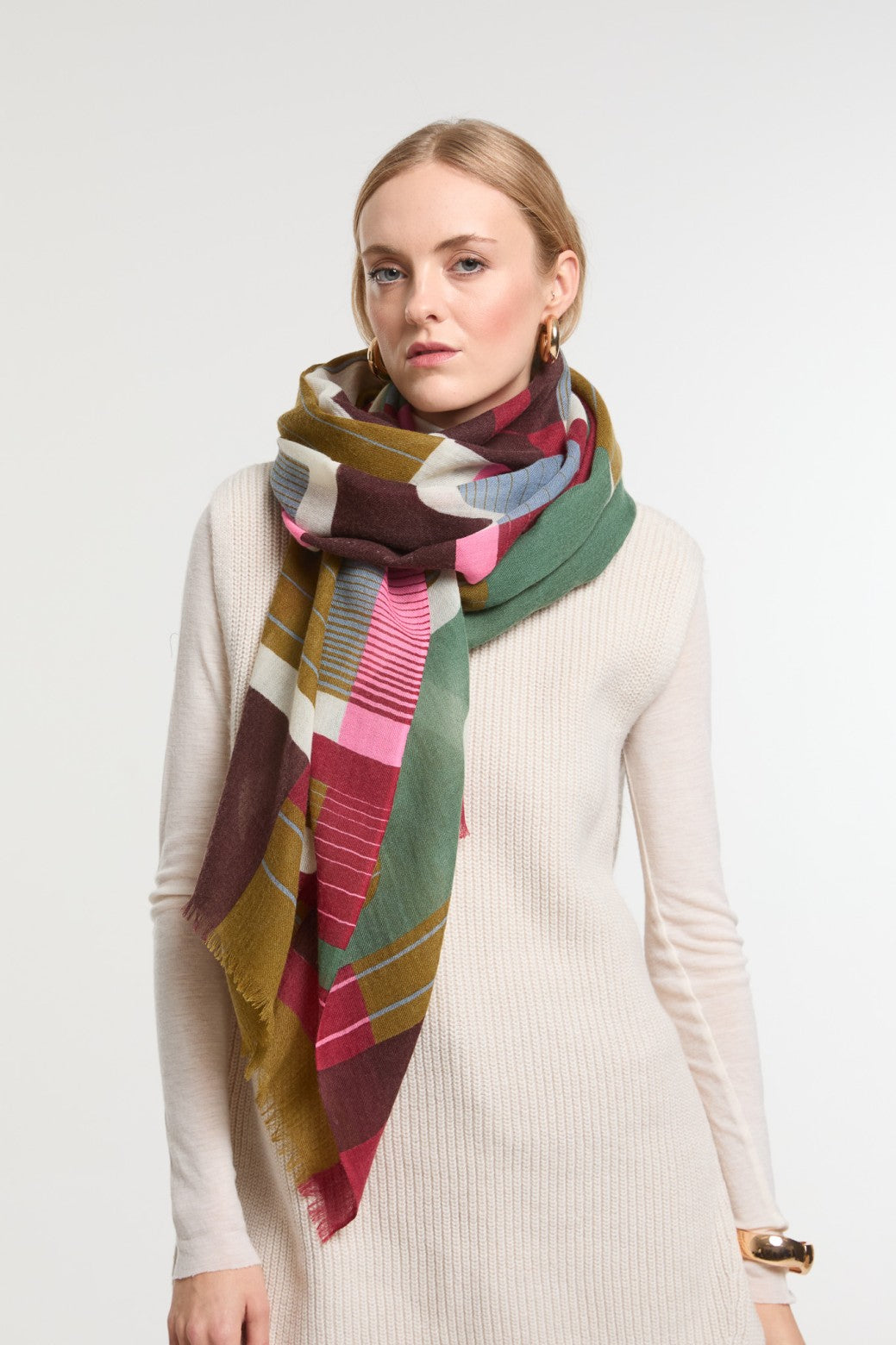 Foulard Petra Kaki