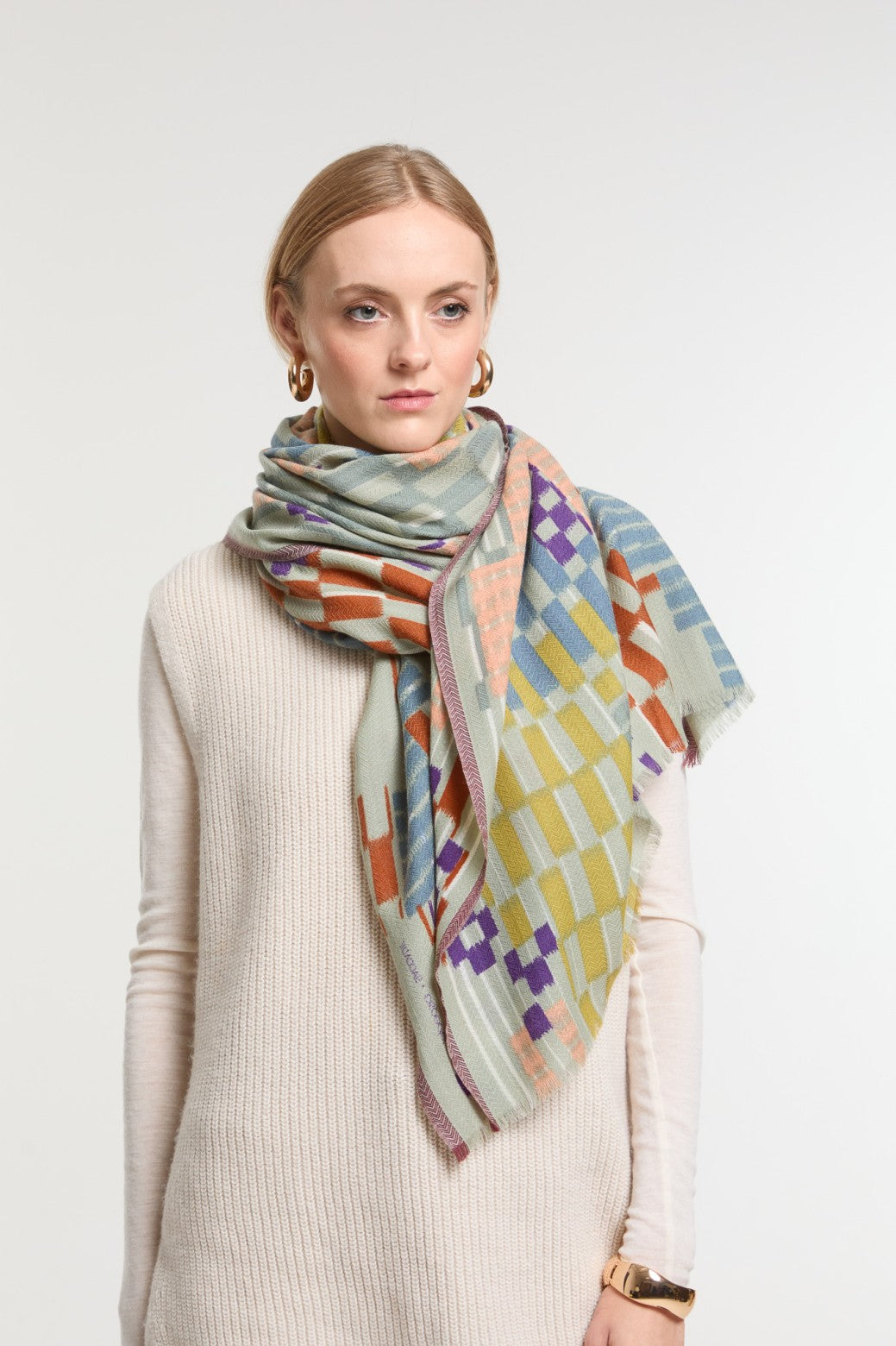 Foulard Saccade Pastel