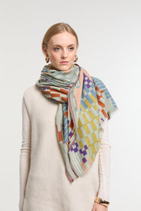 Foulard Saccade Pastel