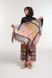 Foulard en soie Prisme Nuit