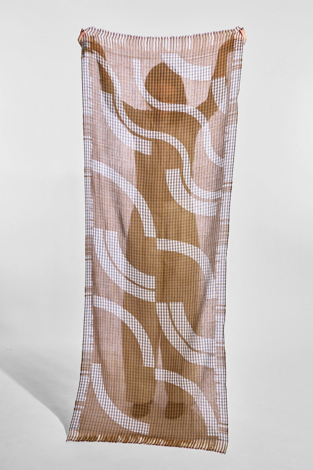 Foulard Wave Ocre
