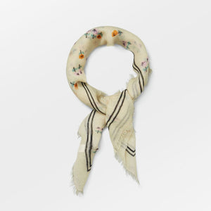 Rosie Woo Scarf  - Eggnog Off White