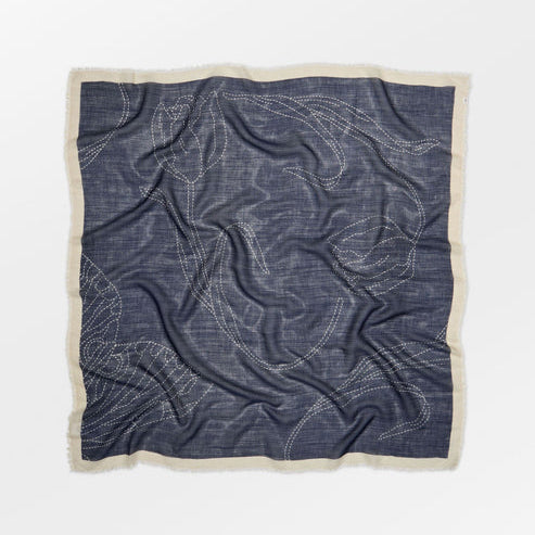 Écharpe Stitchia Siw - Navy Blue
