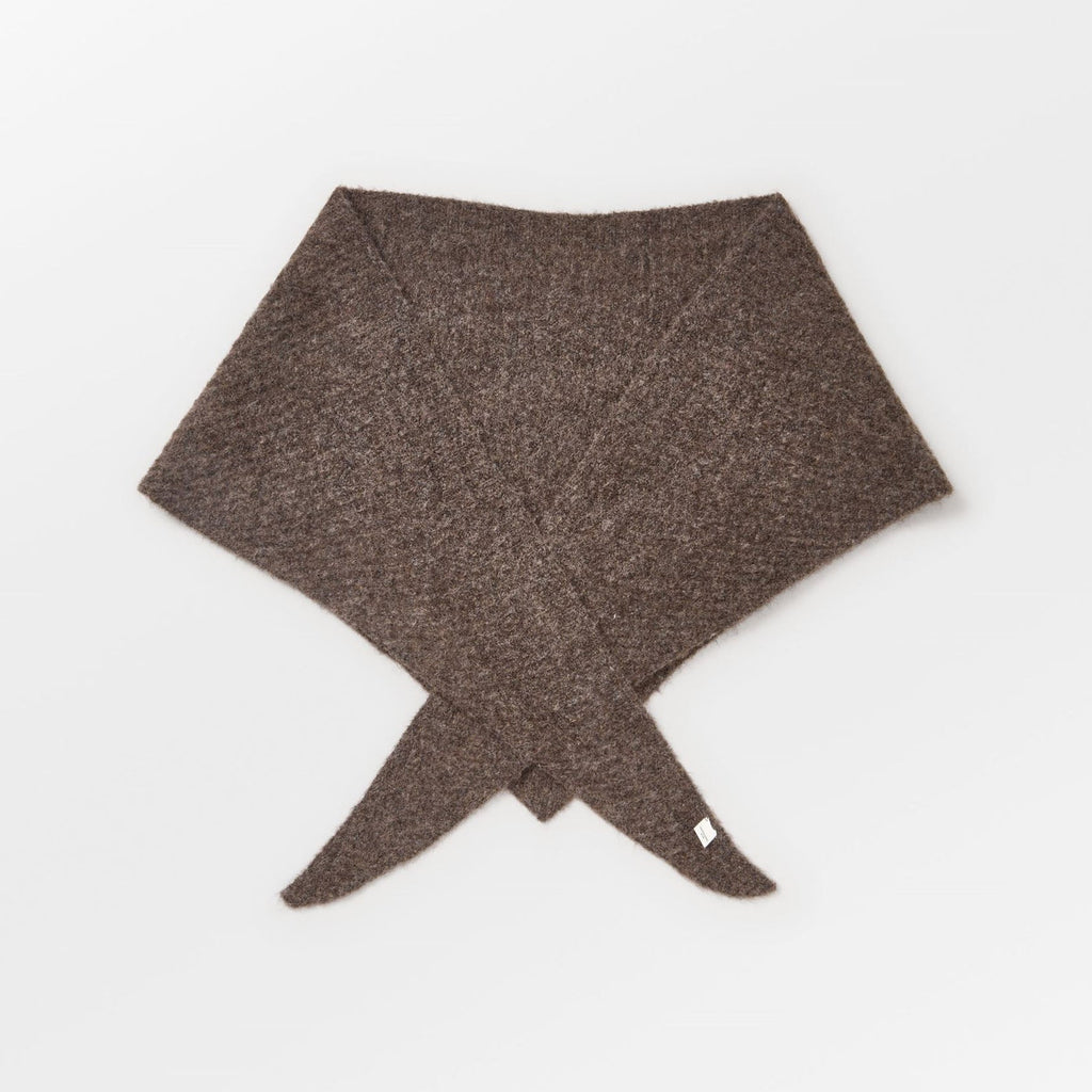 Alpaca Wool Triangle - Hot Fudge Brown