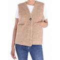 66785 - Gilet Teddy -0700 Marron Clair - Veste Reversible