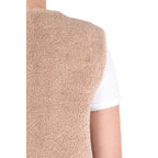 66785 - Gilet Teddy -0700 Marron Clair - Veste Reversible