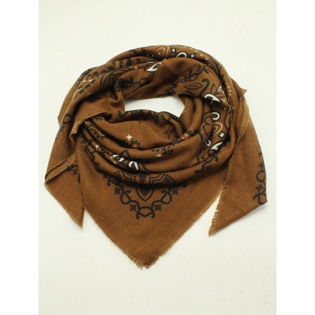 68455 - Grand carre Bandana - 0750 Marron Foncé