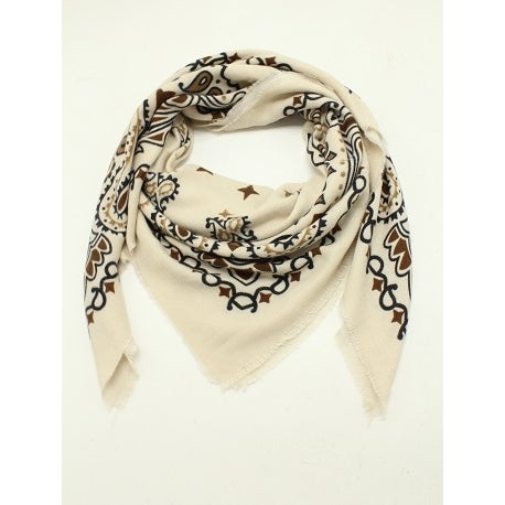 68455 - Grand carre Bandana - 0300 Ecru