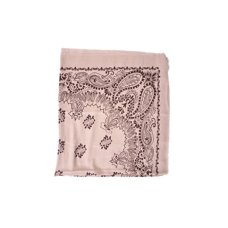 67843 -  Grand carre Bandana - 0701 marron clair