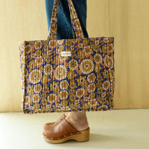 Grand Sac Karan - Flowers Retro