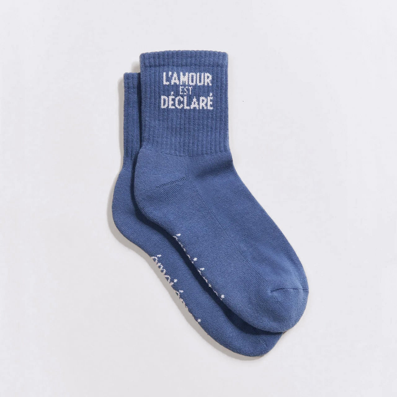 Chaussette L'amour est déclaré - Bleu Lac - Femme