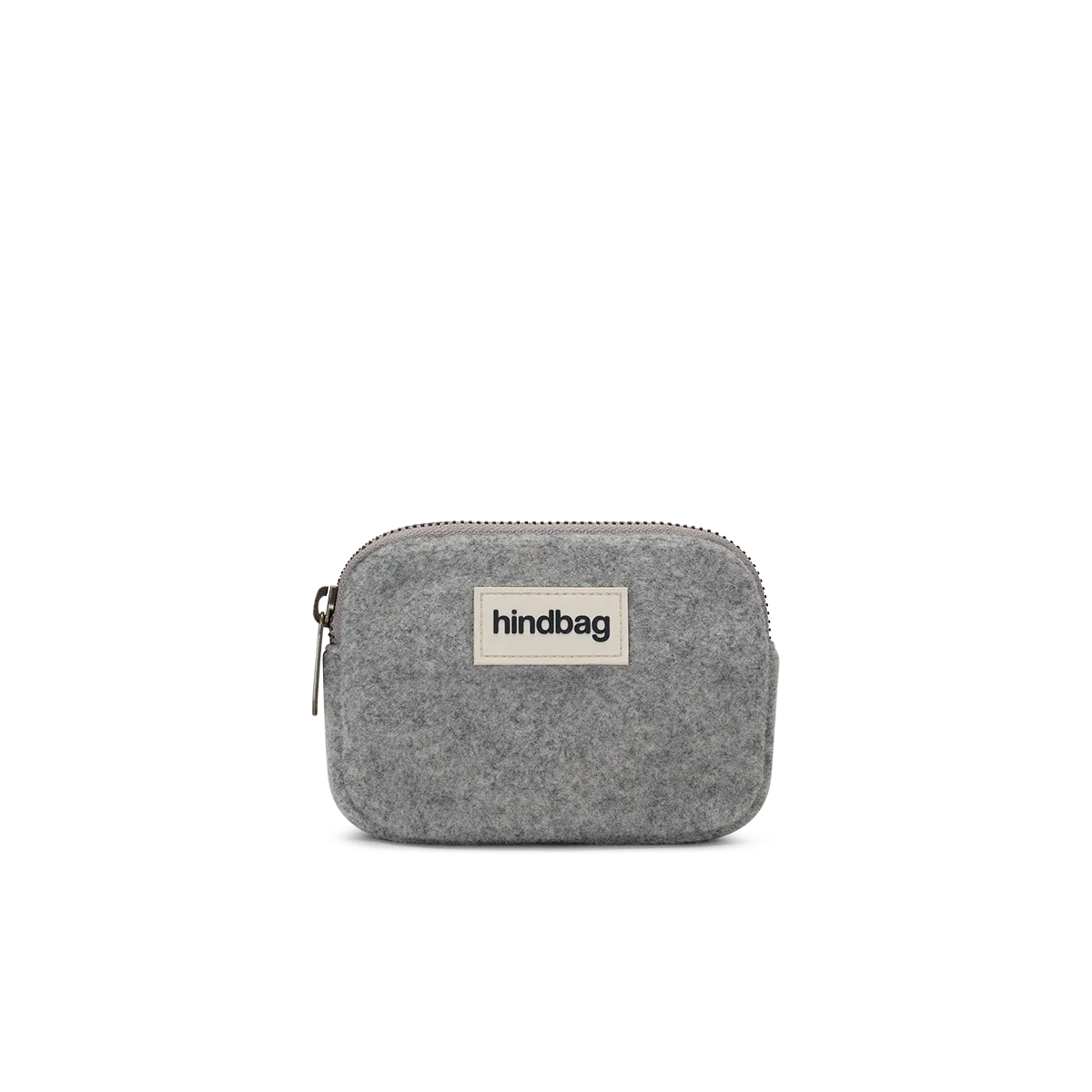 Porte monnaie lili - effet lainé gris