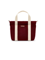Mini Cabas Louise - Velours Bordeaux