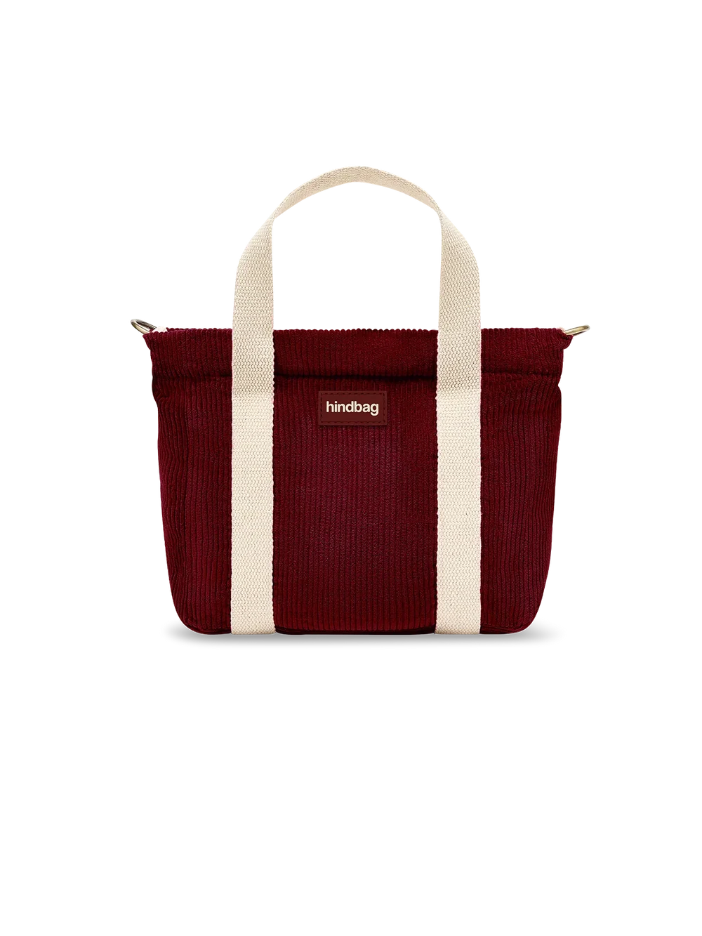 Mini Cabas Louise - Velours Bordeaux